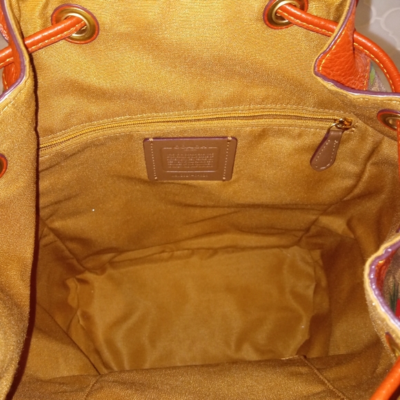 COPY - Coach Dempsey Drawstring Backpack in Signature Canvas with Wild strawber… - Picture 4 of 5